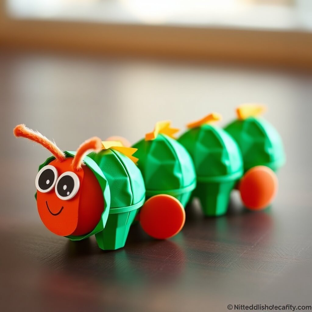 Caterpillar Egg Carton Craft