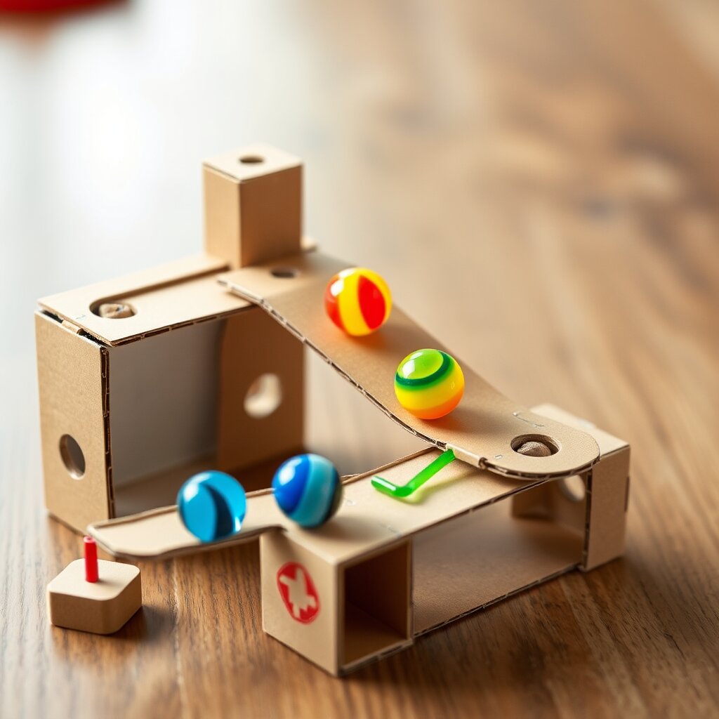 DIY Cardboard Marble Run