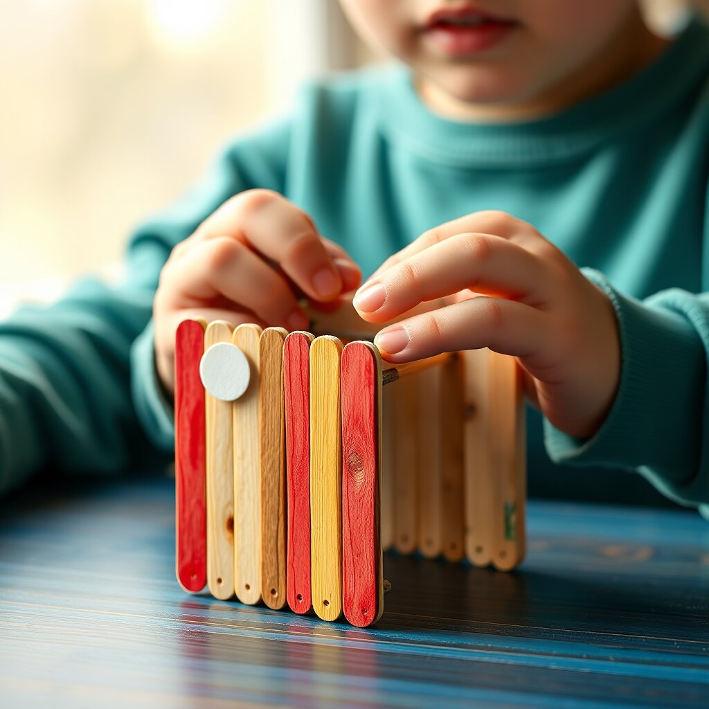 DIY Craft Stick Harmonica