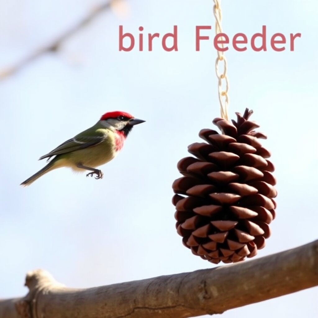 DIY Pine Cone Bird Feeder