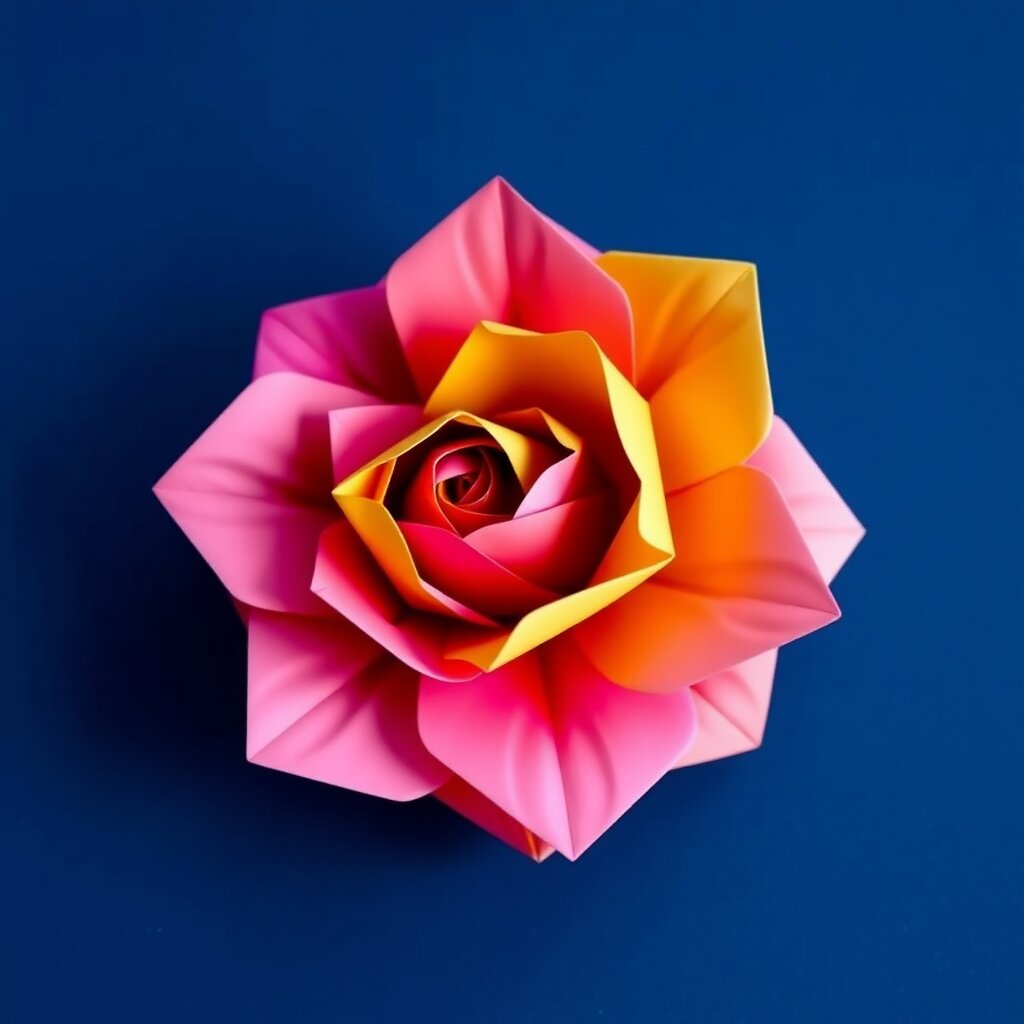 Easy Origami Rose