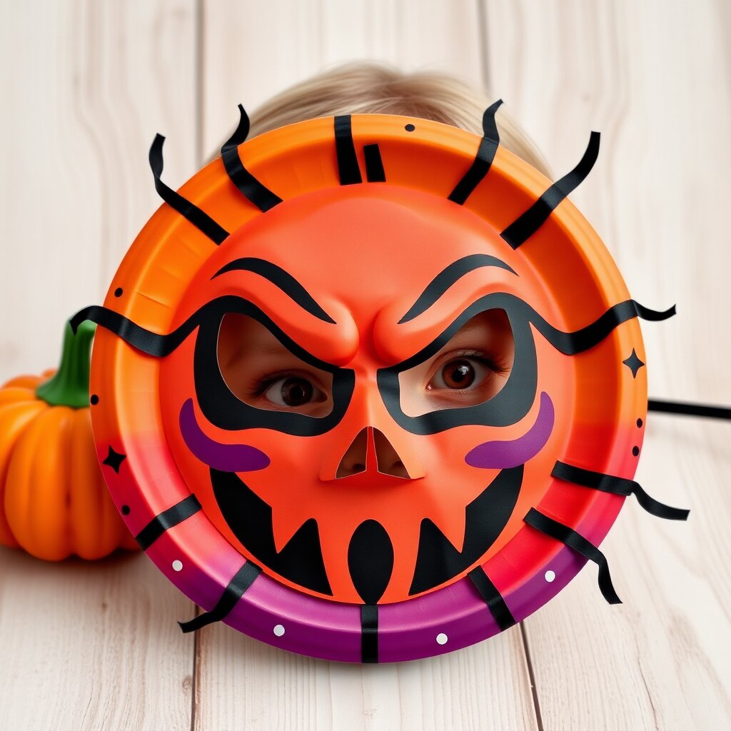 Halloween Paper Plate Masks