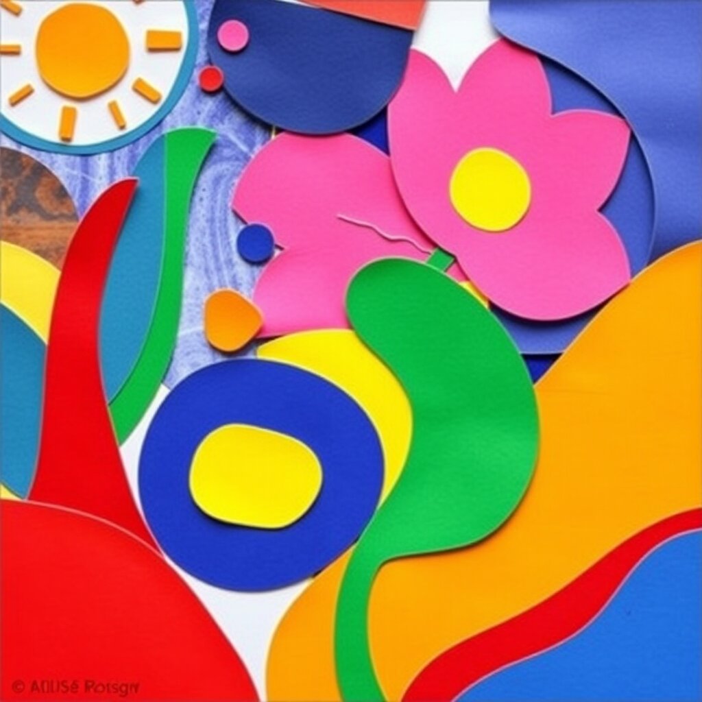 Colorful Matisse-Style Cut-Outs