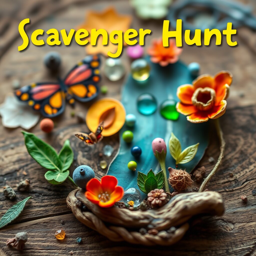 Scavenger Hunt Recycled Nature Crafts