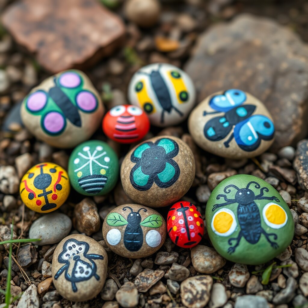 Painted Rock Bugs