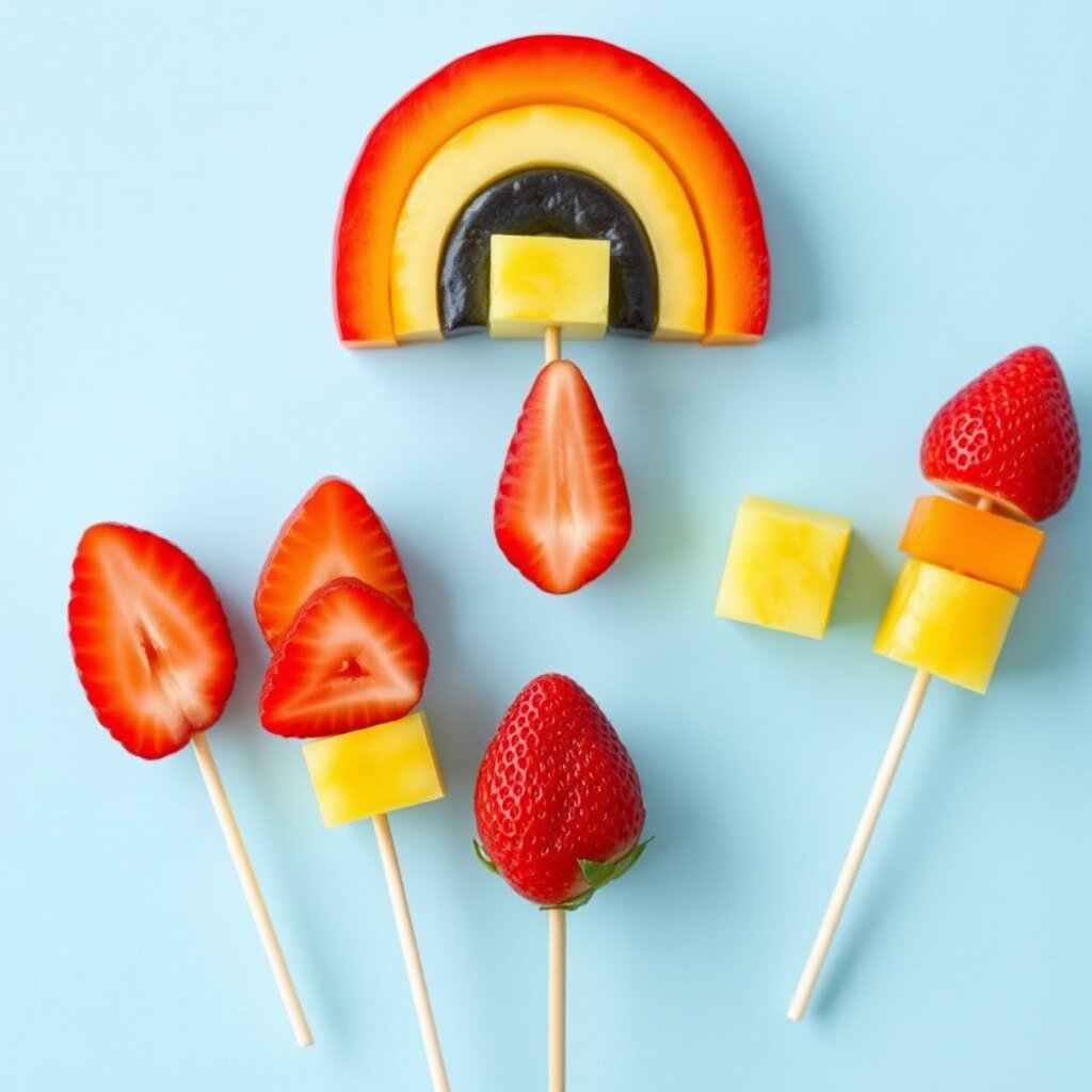 Rainbow Fruit Skewers