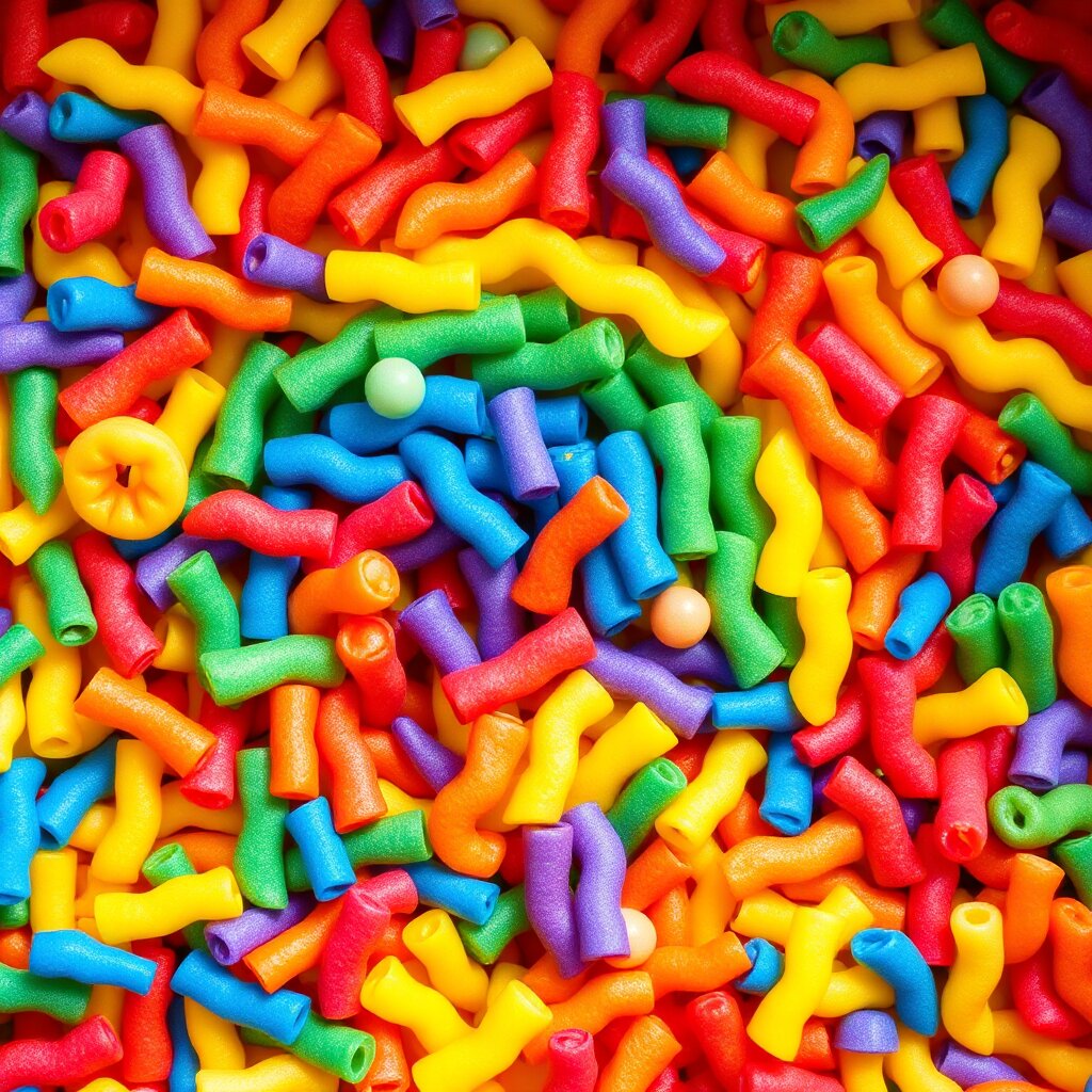 Rainbow Pasta Sensory Bin