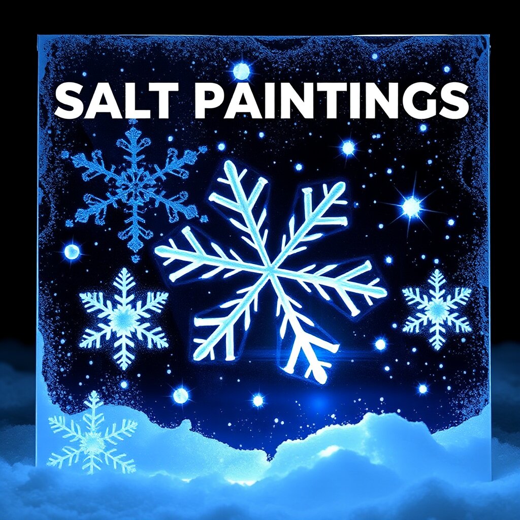 Magic Snowflake Salt Paintings